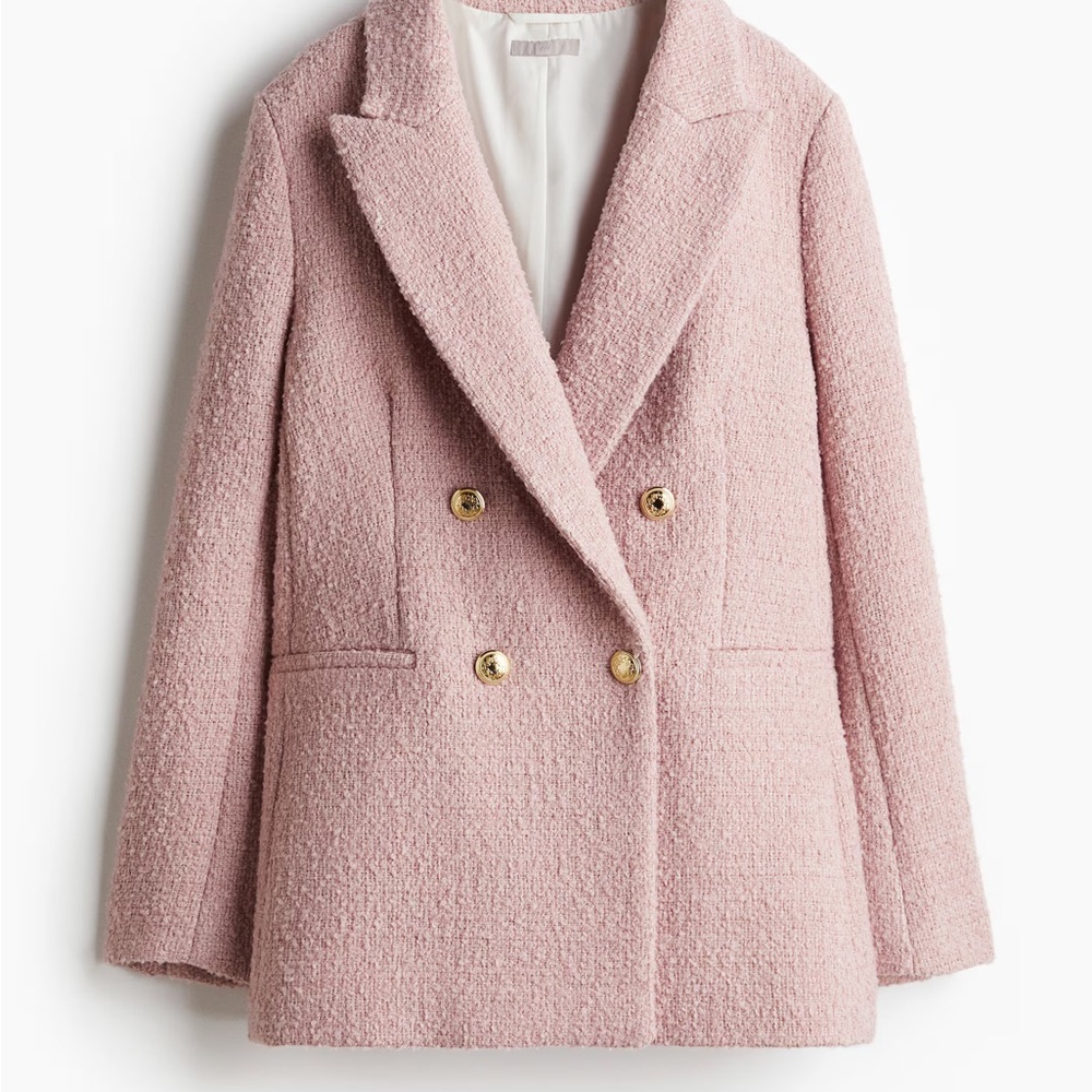 H&M Textured Weave Tweed Blazer - Picture 5 of 10